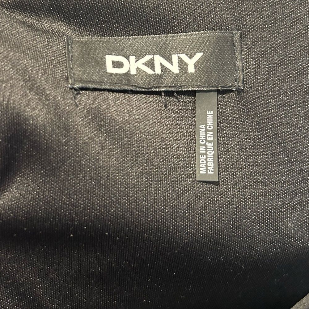 DKNY Long Sleeve Black Dress Size 8 - Picture 3 of 5